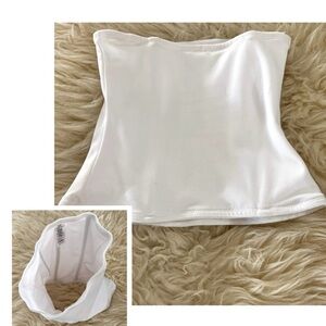 Cupid White Strapless Corset